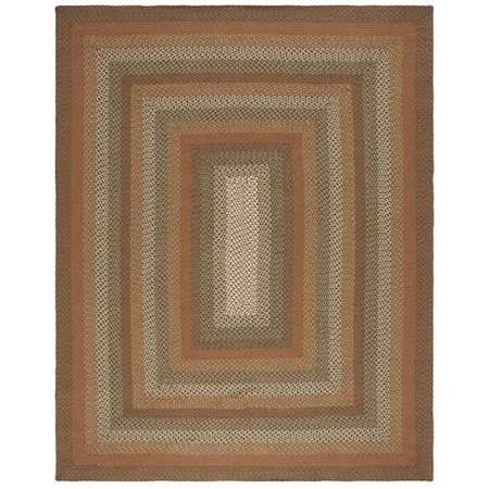 Safavieh 6 x 6 ft. Braided Square Flat Weave Area Rug, Ivory & Brown BRD651A-6SQ